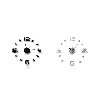 Настенные часы DIY, 3D Акриловые Зеркальные Настенные Часы DIY, Для Украшения Дома В Гостиной и Спальне