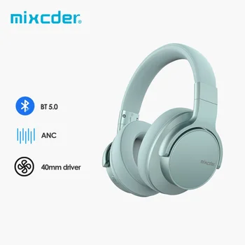 Наушники Mixcder E7 Bluetooth с активным шумоподавлением 5.0 Время воспроизведения 25 часов Быстрая зарядка с микрофоном Стерео беспроводные наушники