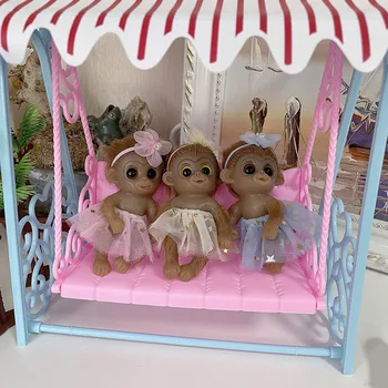 Новая 5-дюймовая имитационная мягкая силиконовая кукла-обезьянка, игрушка для детей, рождественский подарок