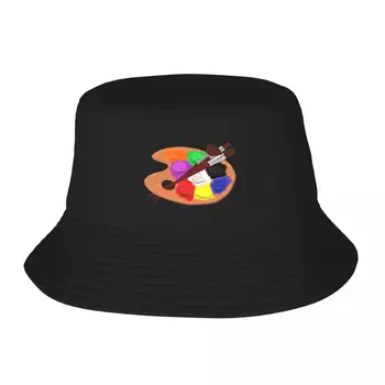 Новая палитра красок с кистями художника (белый фон) Широкополая кепка для гольфа, бейсболка в стиле хип-хоп, мужские и женские шляпы
