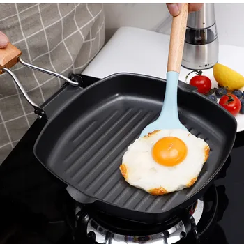 Новая сковорода-гриль со съемной ручкой, Черная кухонная посуда, Посуда для жарки, посуда для дома со складной ручкой