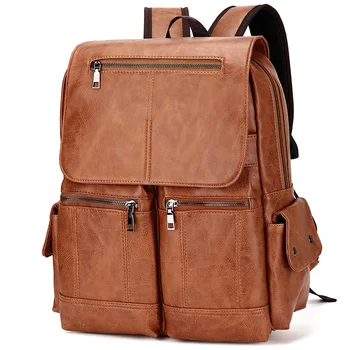 Новая сумка через плечо Корейская версия, модная сумка из искусственной кожи, минималистичный деловой мужской студенческий рюкзак