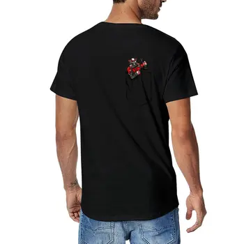Новая футболка с изображением Человека-муравья в кармане, футболки с графическими надписями, футболки с графическими надписями, футболки для мужчин, упаковка