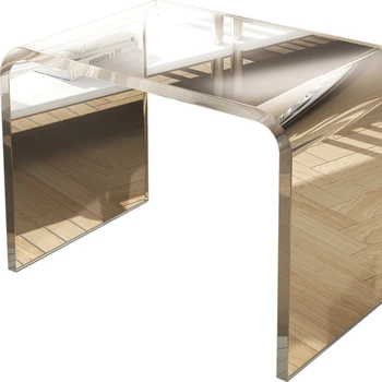 Новейший Акриловый Прозрачный угловой столик 2023 года, журнальный столик в Скандинавской С-образной форме, приставной столик для гостиной, Легкий роскошный диван, приставной столик