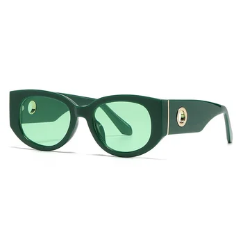 Новые модные солнцезащитные очки в круглой оправе 9163 Персонализированные универсальные солнцезащитные очки для уличной фотографии, солнцезащитные очки UV400