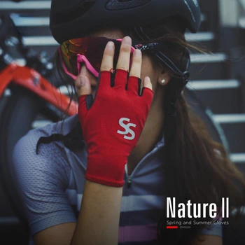 Новые перчатки для горных шоссейных велосипедов с полупальцами из дышащей ткани для велосипедистов-унисекс
