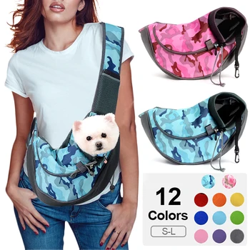 Новые сумки-переноски для домашних собак, щенков и котенков, сумка для кошек на одно плечо, удобная сумка-тоут, Дышащая сетчатая Оксфордская сумка-слинг для щенков