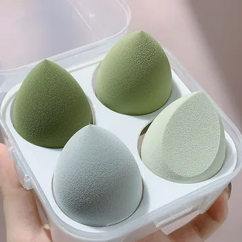 Новый набор для красоты Egg Puff в форме капли воды из тыквы, набор для макияжа, красочная подушка, косметическая губка для яиц, инструмент для влажного и сухого использования