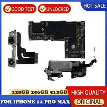 Оптовая продажа Оригинальной материнской платы для iPhone 12 Pro Max Материнская плата 128 ГБ 256 ГБ с Face ID Чистая логическая плата iCloud Unlocked Plate