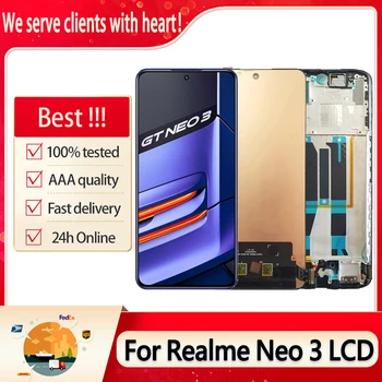Оригинал для Realme GT Neo 3 RMX3561 ЖК-дисплей С Сенсорным Экраном, Дигитайзер В Сборе, Замена 6,7 