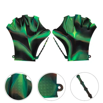 Перчатки для упражнений Мужские Плавательные Силиконовые весла Регулируемый ручной бассейн силикагель Miss
