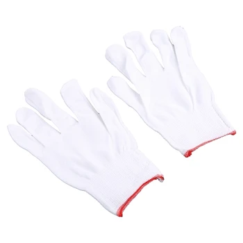 Перчатки с нейлоновым полиуретановым покрытием для пальцев, перчатки с белым покрытием, Антистатические перчатки, чистые трикотажные перчатки