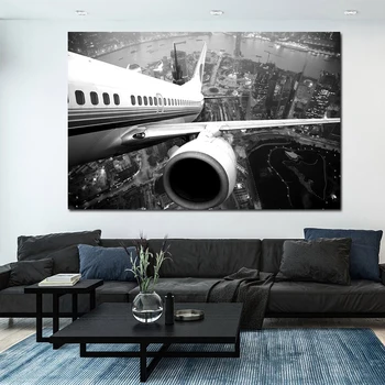 Плакаты и принты авиакомпании Sky Airbus на холсте, дизайн самолета, настенные панно для современной гостиной, украшение дома Cuadros