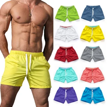 Повседневные летние мужские спортивные штаны для фитнеса с удобными карманами, бордсорты, мужская одежда для серфинга.