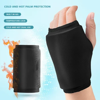 Поддержка запястья, горячий холодный компресс, перчатки для компресса со льдом, амортизирующий ремешок на запястье, Гелевая спортивная защита для снятия боли у спортсменов
