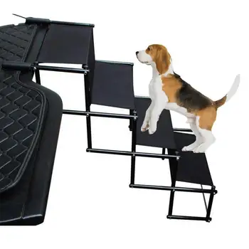 Подножки для автомобиля для домашних собак, портативная и регулируемая лестница для домашних животных, ступеньки для собак для автомобилей и внедорожников, нескользящие лестницы для больших собак Для