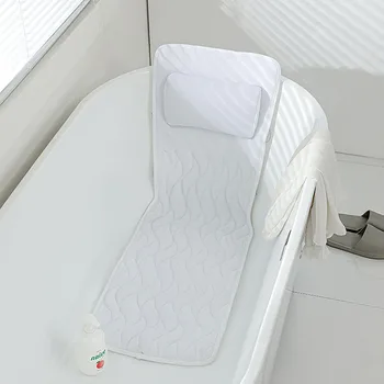 Подушка Для ванны Очень Большая, Для Всего тела, Подушка Для ванны, Нескользящий Коврик Для Спа-ванны, Наматрасник, Супер Толстые Дышащие Слои 3D Сетки