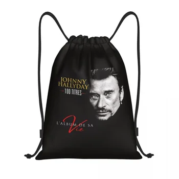 Потрясающая сумка Johnny Hallyday Rock на шнурке для мужчин и женщин, портативная спортивная сумка для спортзала, рюкзаки для покупок French France Singer