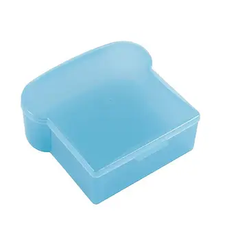 Практичный контейнер для еды, легко моющийся, консервированный Пластиковый контейнер для сэндвичей с круглым краем для хранения на кухне