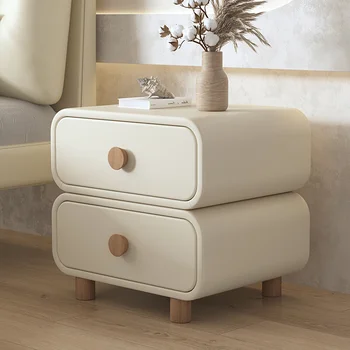Прикроватная тумбочка в скандинавском стиле Минималистичные предметы, симпатичный туалетный столик, выдвижной ящик прикроватного столика, туалетный столик для спальни, украшения для дома