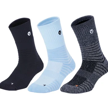 Противоскользящие футбольные носки длиной до середины икры, нескользящие футбольные велосипедные спортивные носки, мужские Женские баскетбольные носки EU36-44