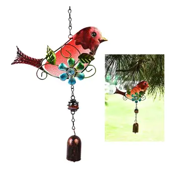 Птичий веселый перезвон, подвесной кулон, птичий декор, металлический перезвон ветра, украшение сада и дома
