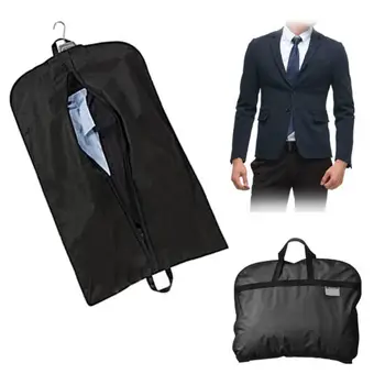 Пылезащитный чехол для одежды, подвесная сумка для одежды, домашний Подвесной черный чехол для костюма, полностью закрытый домашний гардероб, чехлы для карманов пальто