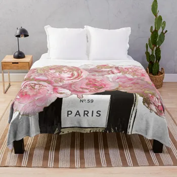 Розовое ароматизированное одеяло в стиле ретро, одеяло для кемпинга, Милое одеяло в клетку