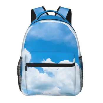 Рюкзак Blue Sky And Clouds Sky для женщин и мужчин, рюкзак большой емкости, дорожная сумка на открытом воздухе, повседневный рюкзак