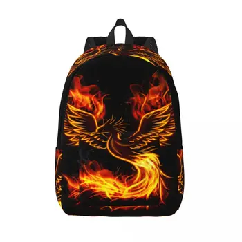 Рюкзак Fire Burning Phoenix Bird, Мужской рюкзак для школьников, Женский рюкзак для ноутбука большой емкости