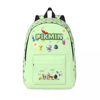 Рюкзак Pikmin Characters Rescue Pup Oatchi для мальчиков и девочек, студенческая школьная сумка для книг, рюкзак для детей дошкольного возраста, сумка для детского сада, пеший туризм