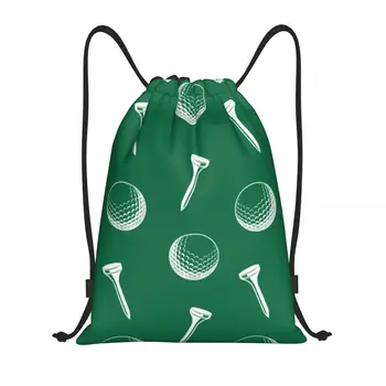 Рюкзак с завязками для мячей для гольфа, женский мужской рюкзак для спортзала, складная спортивная сумка для тренировок гольфистов, сумка для гольфа