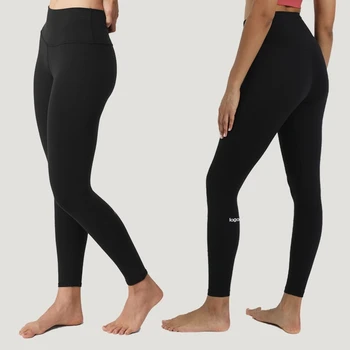 С логотипом, черные штаны для йоги, женские колготки с высокой талией, эластичные спортивные леггинсы для фитнеса, Облегающие блузки, активная одежда