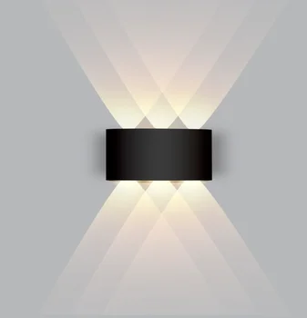 Светодиодный настенный светильник Up and Down из водонепроницаемого алюминия IP65, внутренний настенный светильник для спальни, гостиной, коридора, внутреннего и наружного освещения