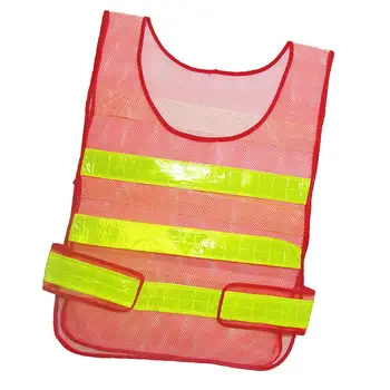 Светоотражающий дорожный жилет с высокой видимостью, защитная куртка, спортивная одежда на открытом воздухе-красный