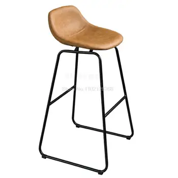 Скандинавский барный стул со спинкой, барный стол, мебель для дома, кухонный стул, Высокий табурет, Фото из магазина одежды, Барный стул, барные стулья