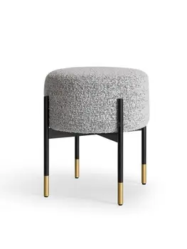 Скандинавский легкий роскошный табурет для макияжа, домашний комод, современный минималистичный стул для макияжа в стиле ретро в спальне, чистый дизайнер знаменитостей