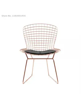 Скандинавский проволочный стул легкий роскошный современный минималистичный дизайнерский стул ins net red coffee ресторанный стул для макияжа домашний барный стул