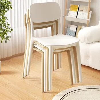 Современный акцент, ресторанные стулья, пластиковые детские дизайнерские стулья, кухня на первом этаже, мебель для спальни Sillas De Comedor WXH30XP