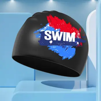 Спортивная шапочка для плавания, гибкие шапочки для плавания, очень мягкая водонепроницаемая эластичная спортивная шапочка для плавания для женщин