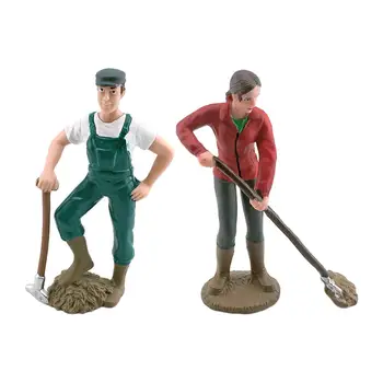 Статуэтки фермера Коллекция моделей фермеров, имитирующие фигурки людей-фермеров для подарка в награду, детям 5 6 7 8 лет