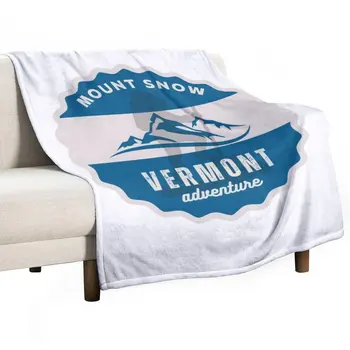 Сувенирное одеяло New Mount Snow Vermont Ski Adventures, тонкие одеяла, Фланелевое одеяло