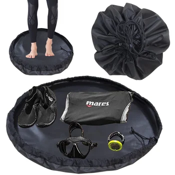 Сумка для хранения гидрокостюма, пляжный коврик для смены гидрокостюма для серфинга, дайвинга, водонепроницаемая сухая сумка для плавания, сумка для переноски, сумка на шнурке