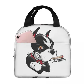 Сумки для ланча Boston University Terrier с высокой изоляцией, сумки для пикника, термоохладитель, ланч-бокс, сумка для ланча для женщин, работы, детей, школы