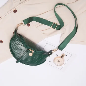 Трендовая женская сумка из искусственной кожи 2023, новая модная нагрудная сумка с крокодиловым узором на молнии, женская сумка через плечо, роскошные сумки