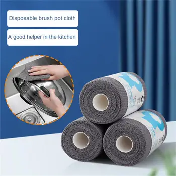 Тряпка, прочное кухонное полотенце, Эффективное одноразовое впитывающее бумажное полотенце, популярная чистящая ткань, экологически чистая, экономящая время.
