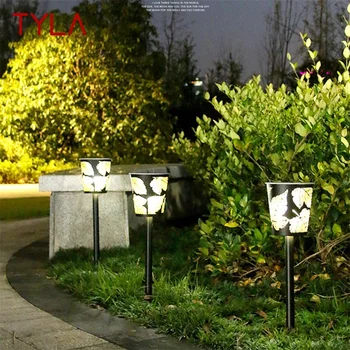 Уличный светильник для газона TYLA Creative Solar Водонепроницаемый IP65 светодиодный Современный садовый светильник для дома