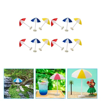 Фантастический Пляжный зонтик Миниатюрный Солнцезащитный реквизит Аксессуары для домашнего декора Зонтики
