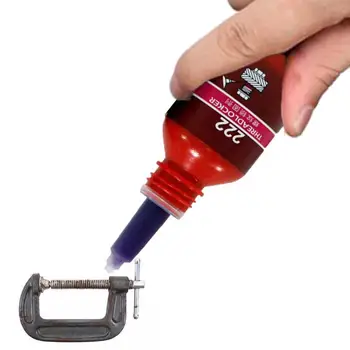 Фиолетовый Фиксатор нитей 222 Высокопрочных герметика для зазоров, 10 МЛ винтового клея, Анаэробный клей, Герметизирующий средство для фиксации нитей.