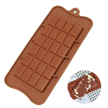 Формы для выпечки, Силиконовая форма для шоколада, высококачественный Квадратный Экологически чистый силикон, сделай сам, 1ШТ, силиконовая форма для пищевых продуктов с 24 полостями